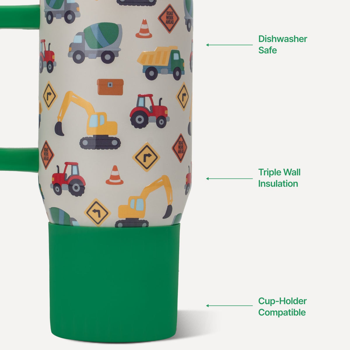 HYDROJUG Premium | HydroJug Traveler 20oz - Leakproof Kids Tumbler with Handle – Under Construction