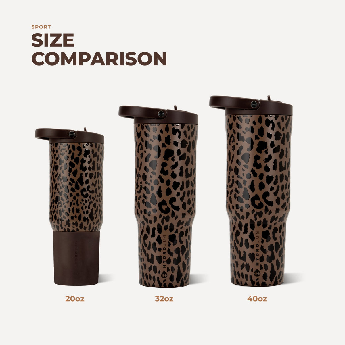 HYDROJUG Trending | HydroJug Sport 32oz - Brown Leopard