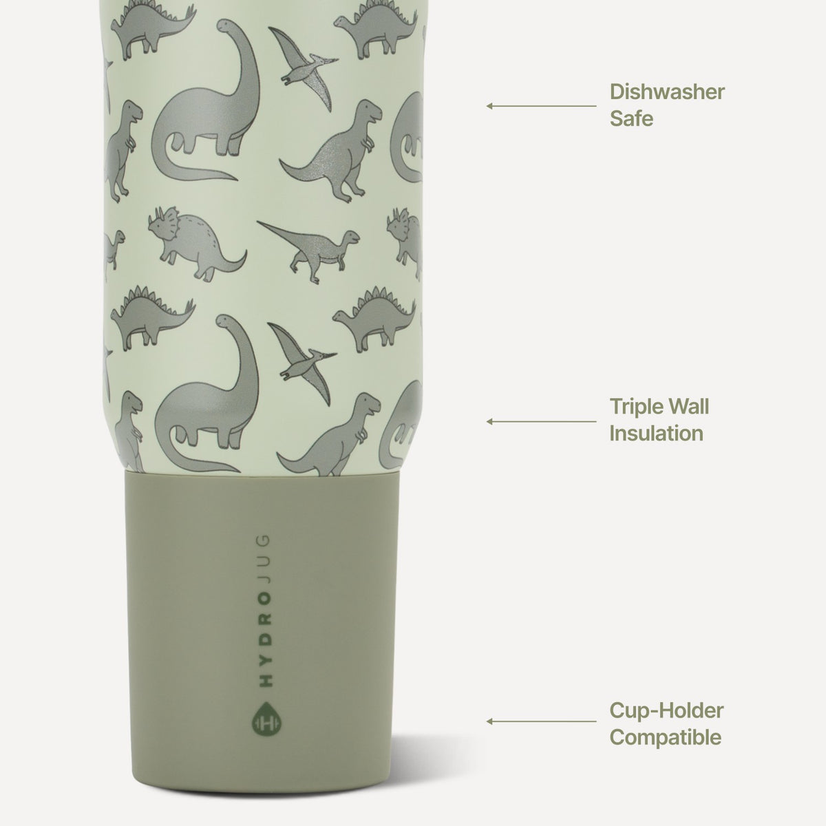 HYDROJUG Smart Buy | HydroJug Sport 20oz - Leakproof Kids Insulated Water Bottle – Dinosaur
