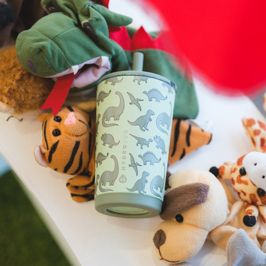 HYDROJUG Exclusive | HydroJug Everyday Tumbler 14oz - Ceramic-Lined Spill-Free Kids Tumbler – Dinosaur