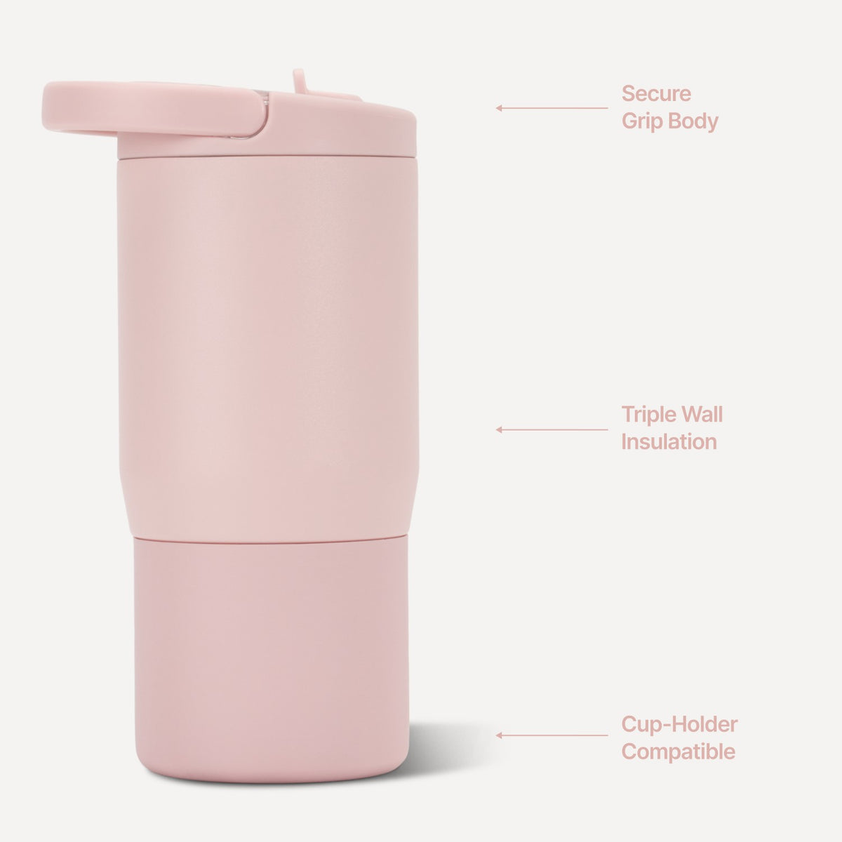 HYDROJUG Featured | HydroJug Sport 14oz - Compact Leakproof Kids Water Bottle – Dusty Rose