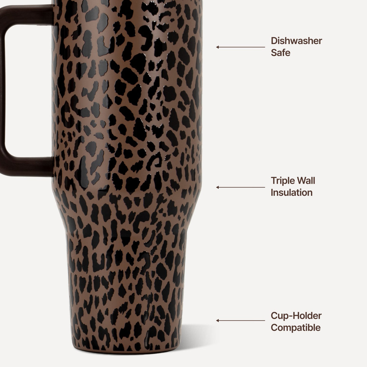 HYDROJUG Popular | HydroJug Traveler 40oz - Brown Leopard
