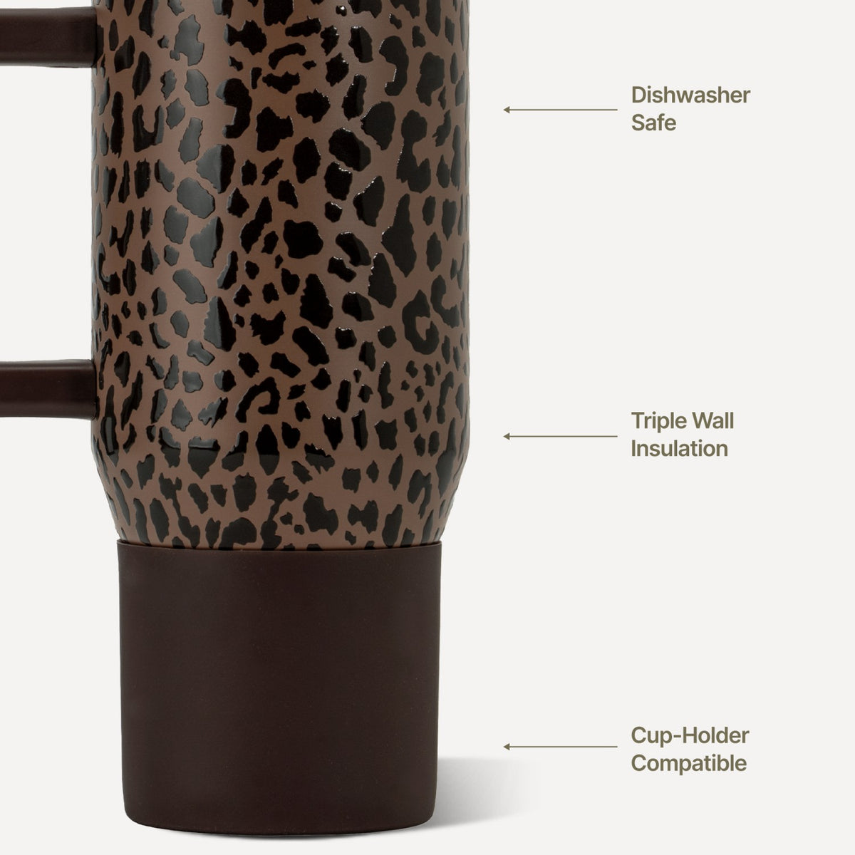 HYDROJUG Everyday | HydroJug Traveler 20oz - Brown Leopard