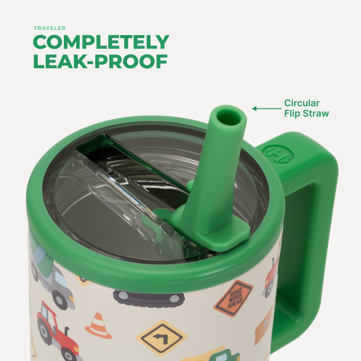 HYDROJUG Premium | HydroJug Traveler 20oz - Leakproof Kids Tumbler with Handle – Under Construction