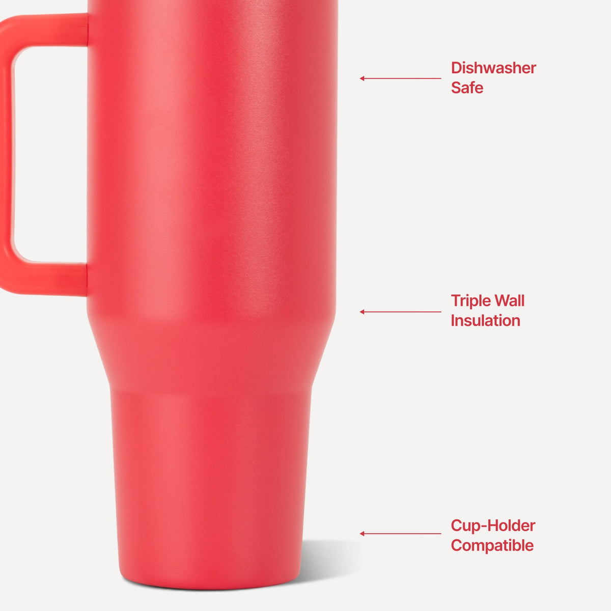 HYDROJUG Recommended | HydroJug Traveler 40oz - Insulated Tumbler with Handle – Fruit Punch