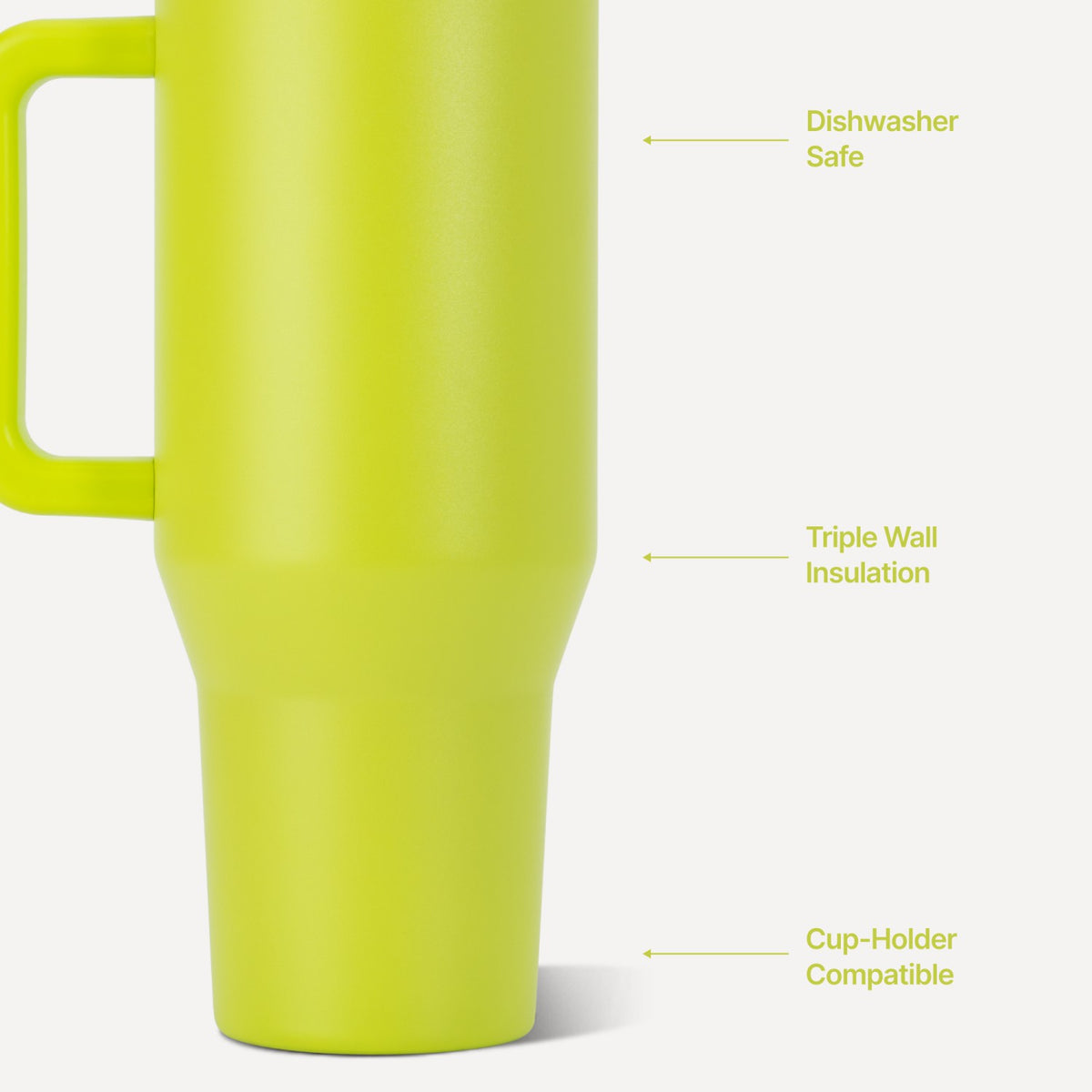 HYDROJUG Latest | HydroJug Traveler 32oz - Insulated Tumbler with Handle – Lemon Lime