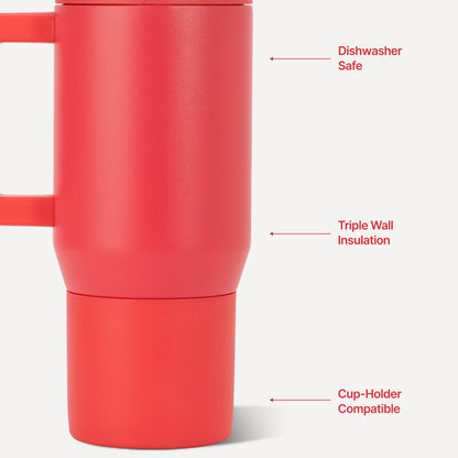 HYDROJUG Trending | HydroJug Traveler 20oz - Compact Insulated Tumbler with Handle – Fruit Punch