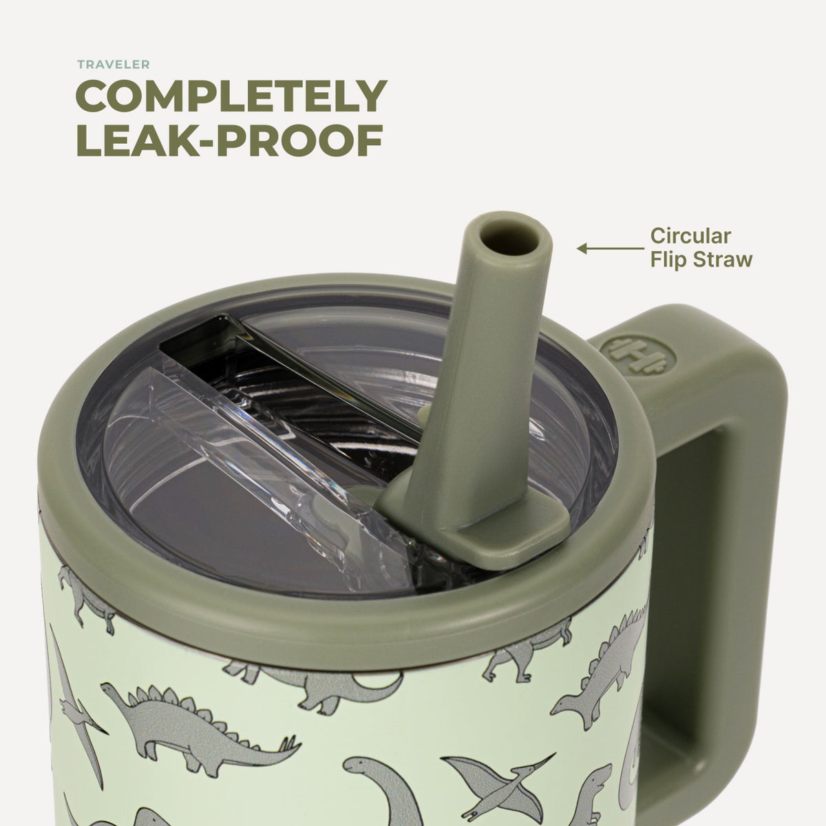 HYDROJUG Discount | HydroJug Traveler 20oz - Leakproof Kids Tumbler with Handle – Dinosaur