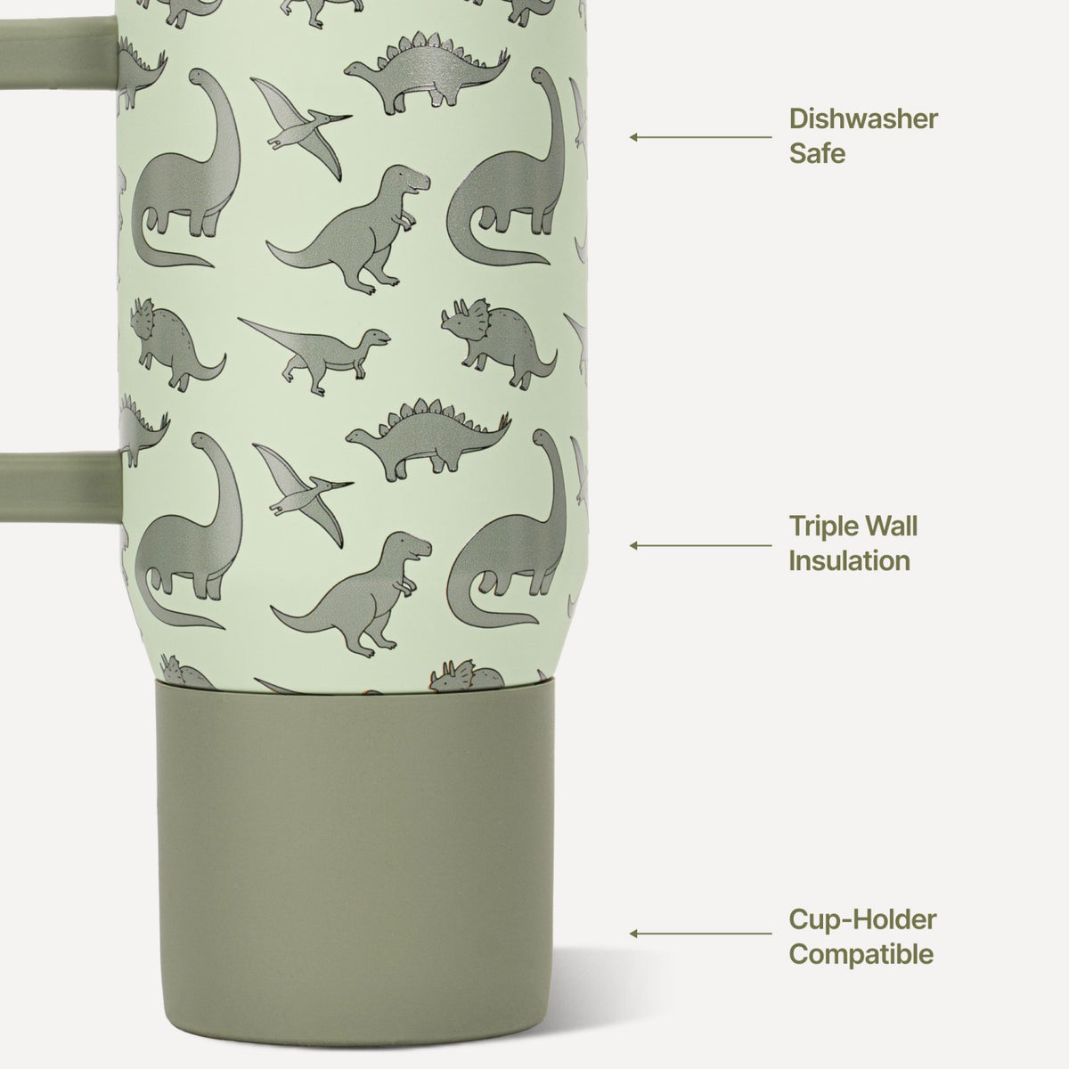 HYDROJUG Discount | HydroJug Traveler 20oz - Leakproof Kids Tumbler with Handle – Dinosaur