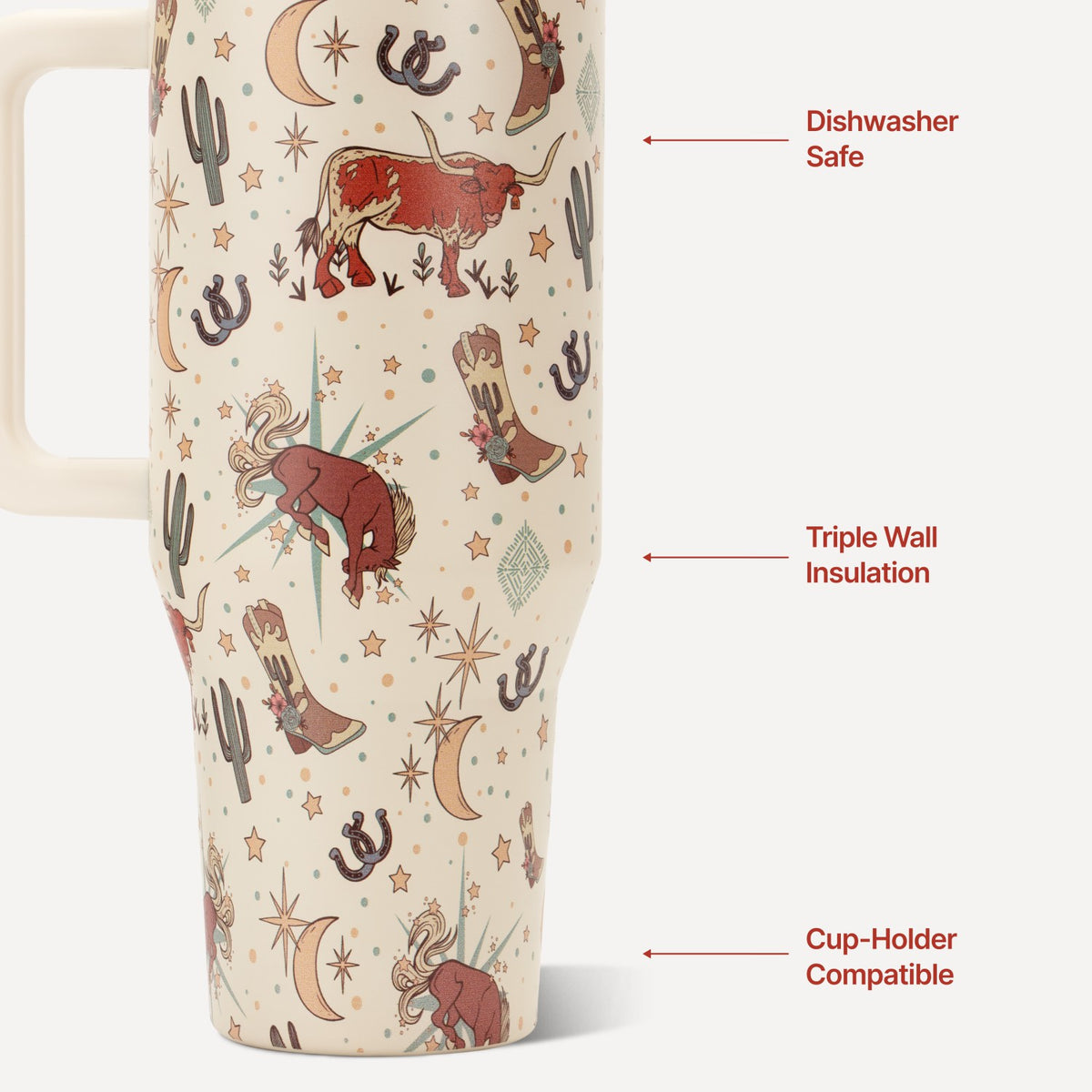 HYDROJUG Exclusive | HydroJug Traveler 40oz - All-Day Insulated Tumbler with Handle – Rodeo