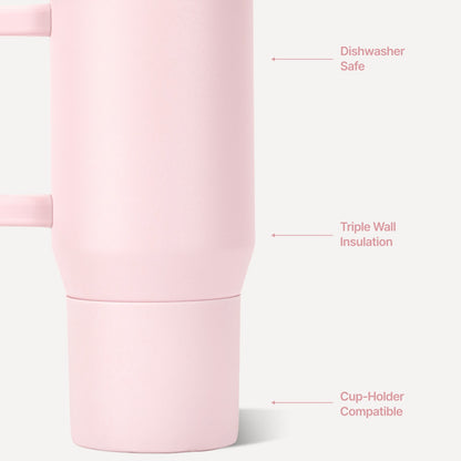 HYDROJUG Special Offer | HydroJug Traveler 20oz - Compact Insulated Tumbler with Handle – Pink Sand