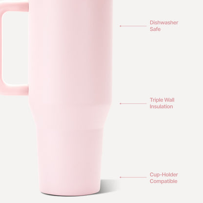 HYDROJUG Special Offer | HydroJug Traveler 40oz - All-Day Insulated Tumbler with Handle – Pink Sand