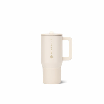 HYDROJUG Exclusive | HydroJug Traveler 20oz - Compact Insulated Tumbler with Handle – Cream