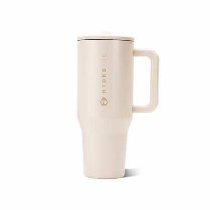 HYDROJUG Value | HydroJug Traveler 40oz - All-Day Insulated Tumbler with Handle – Cream