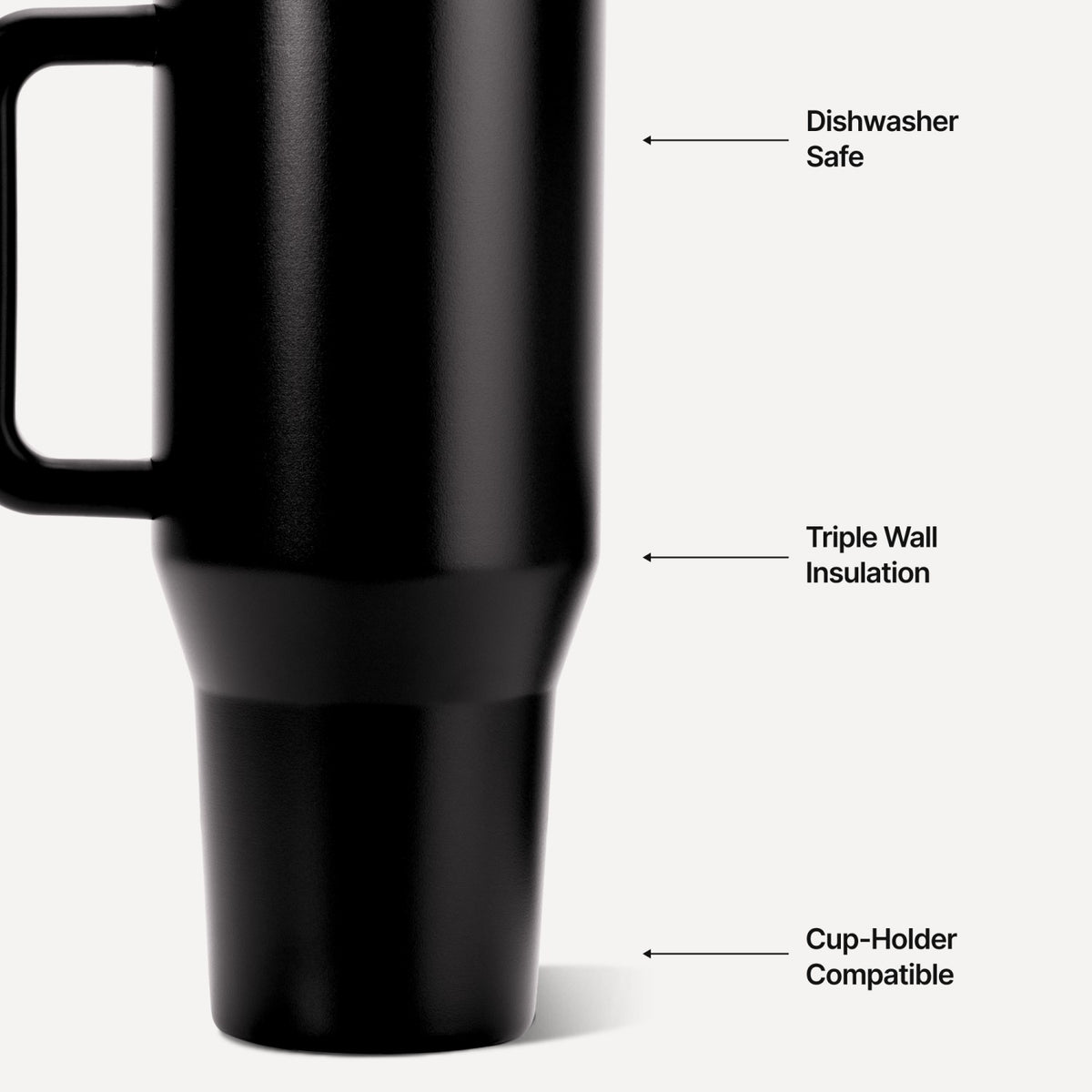 HYDROJUG Deals | HydroJug Traveler 32oz - Leakproof Insulated Tumbler with Handle – Black