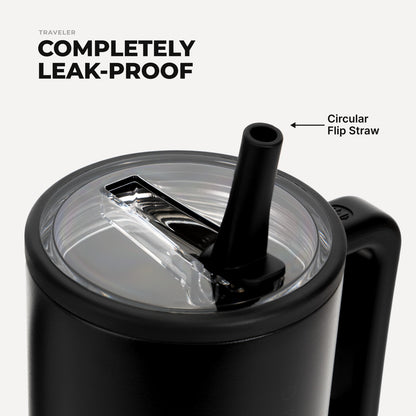 HYDROJUG Hot Sale | HydroJug Traveler 40oz - All-Day Insulated Tumbler with Handle – Black