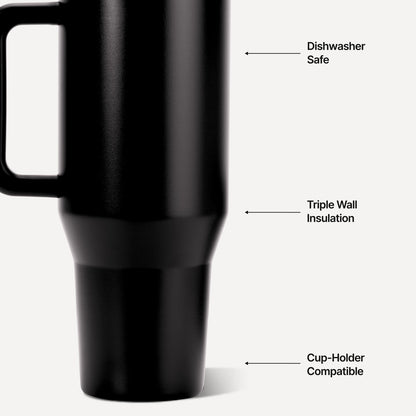 HYDROJUG Hot Sale | HydroJug Traveler 40oz - All-Day Insulated Tumbler with Handle – Black