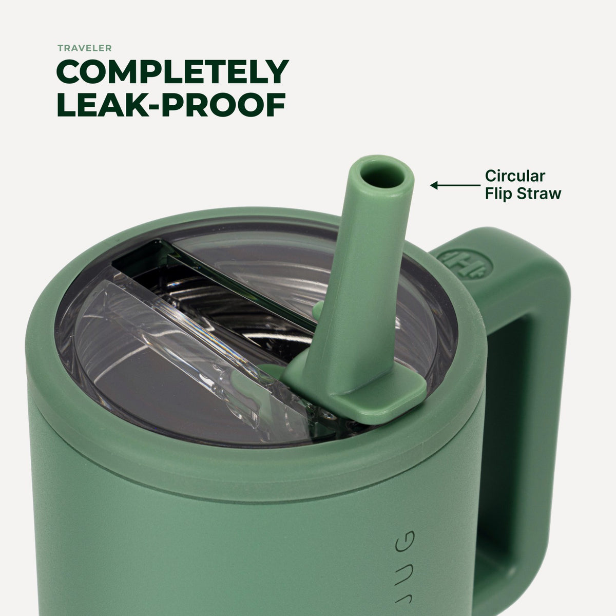 HYDROJUG New | HydroJug Traveler 20oz - Compact Insulated Tumbler with Handle – Sage