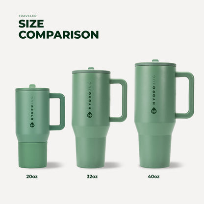 HYDROJUG Deals | HydroJug Traveler 32oz - Leakproof Insulated Tumbler with Handle – Sage
