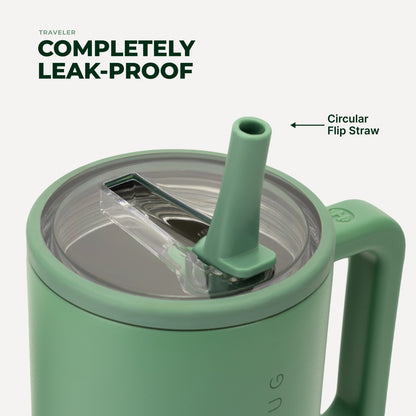 HYDROJUG Sale | HydroJug Traveler 40oz - All-Day Insulated Tumbler with Handle – Sage