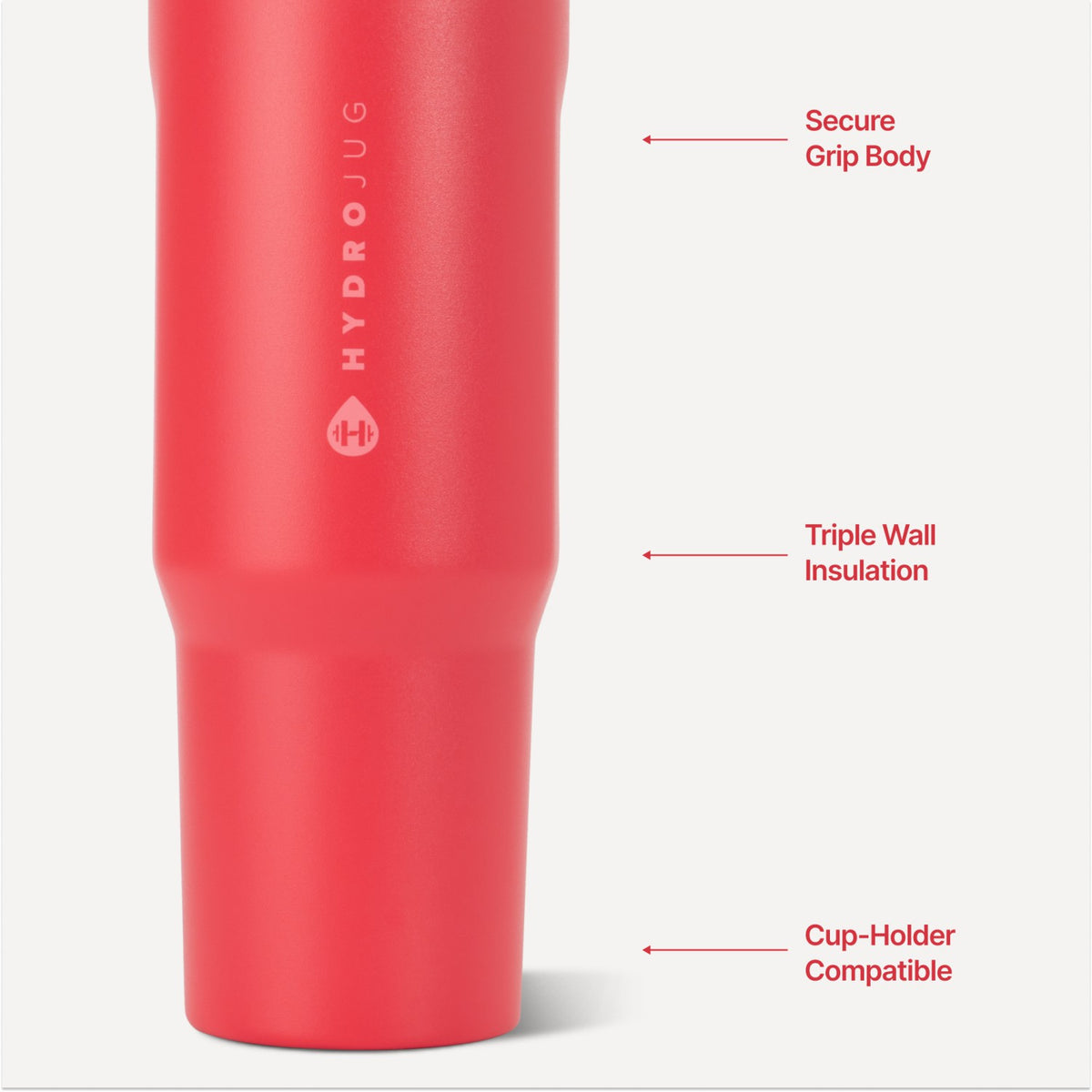 HYDROJUG Recommended | HydroJug Sport 32oz - Leakproof Insulated Water Bottle, Workout & Hike – Fruit Punch