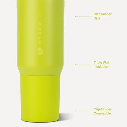 HYDROJUG New | HydroJug Sport 20oz - Insulated Water Bottle, Leakproof Flip Straw – Lemon Lime