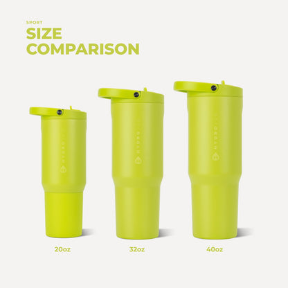 HYDROJUG New | HydroJug Sport 20oz - Insulated Water Bottle, Leakproof Flip Straw – Lemon Lime