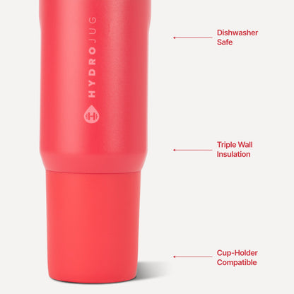 HYDROJUG New | HydroJug Sport 20oz - Insulated Water Bottle, Leakproof Flip Straw – Fruit Punch