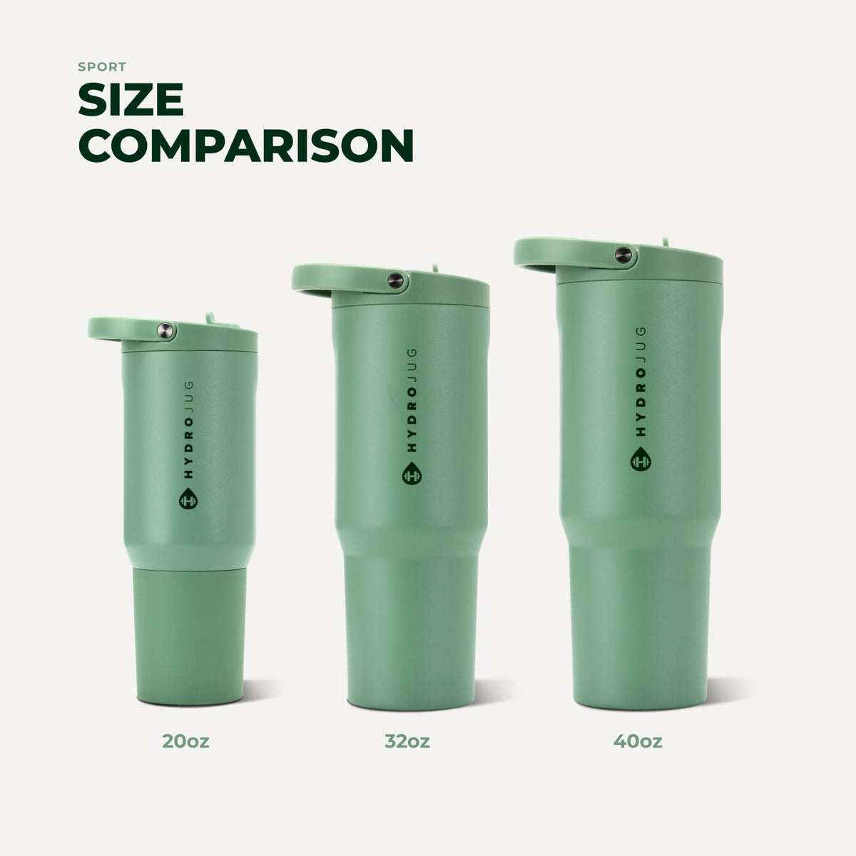 HYDROJUG New | HydroJug Sport 32oz - Leakproof Insulated Water Bottle, Workout & Hike – Sage