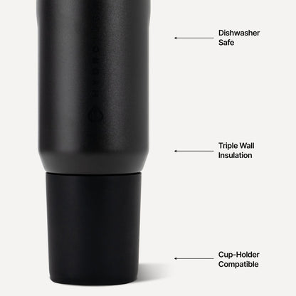 HYDROJUG Special Offer | HydroJug Sport 20oz - Insulated Water Bottle, Leakproof Flip Straw – Black