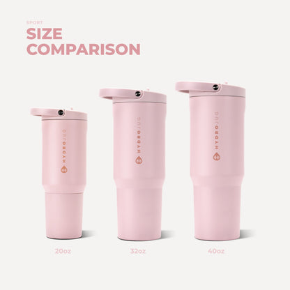 HYDROJUG Popular | HydroJug Sport 20oz - Insulated Water Bottle, Leakproof Flip Straw – Pink Sand