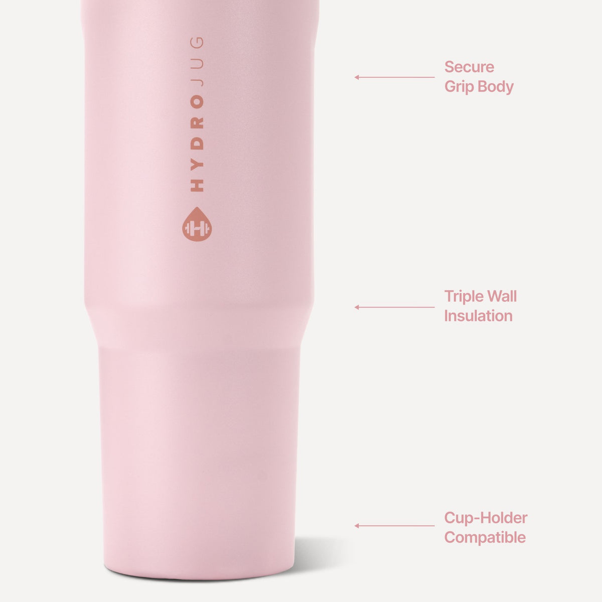 HYDROJUG Best Seller | HydroJug Sport 40oz - Large Leakproof Insulated Water Bottle – Pink Sand
