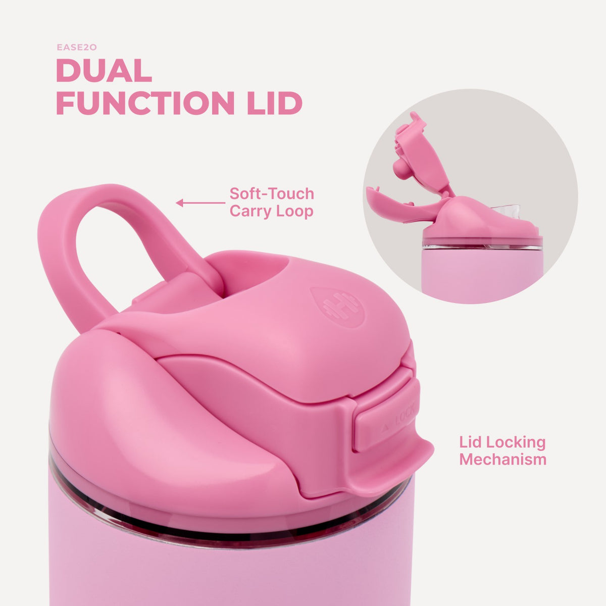 HYDROJUG Recommended | HydroJug Ease2o 32oz - Petal