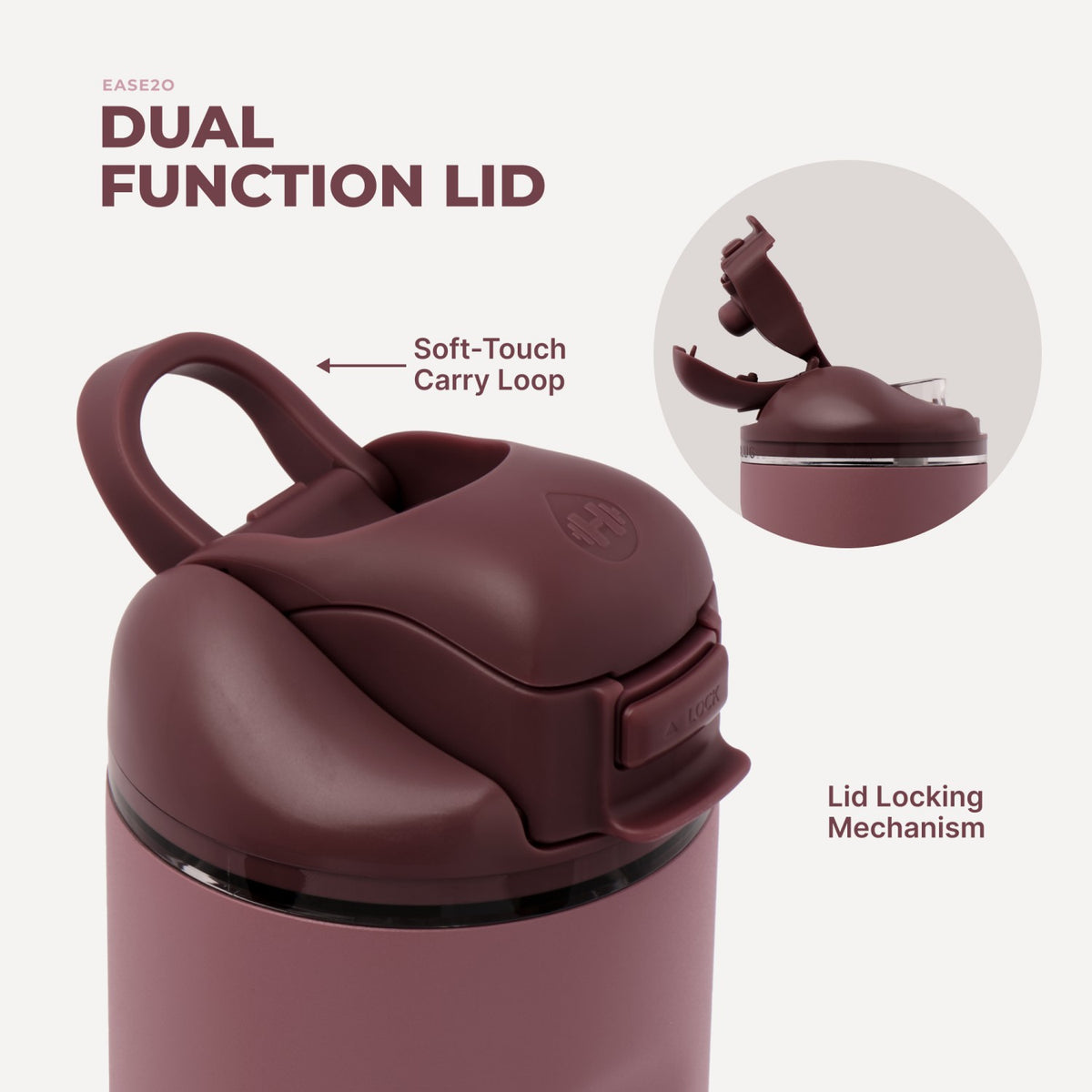 HYDROJUG Everyday | HydroJug Ease2o 24oz - Canyon Rose