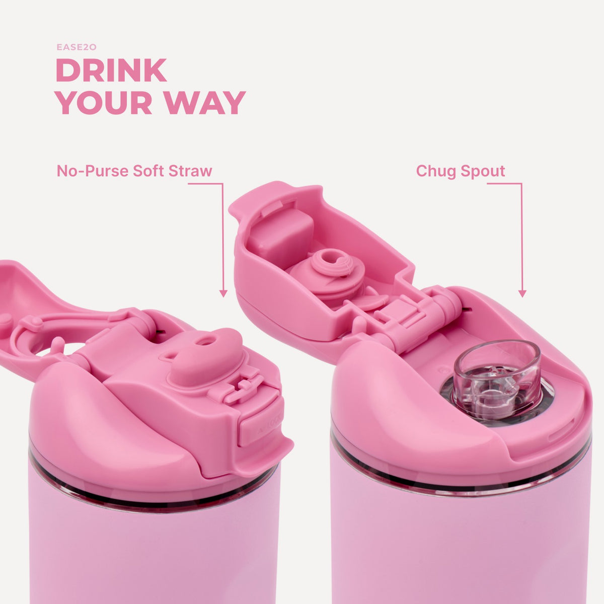 HYDROJUG Quality | HydroJug Ease2o 24oz - Petal