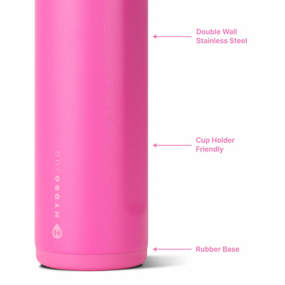 HYDROJUG Top Pick | HydroJug Ease2o 24oz - 2-in-1 Water Bottle with Soft Straw & Chug Spout – Razzle