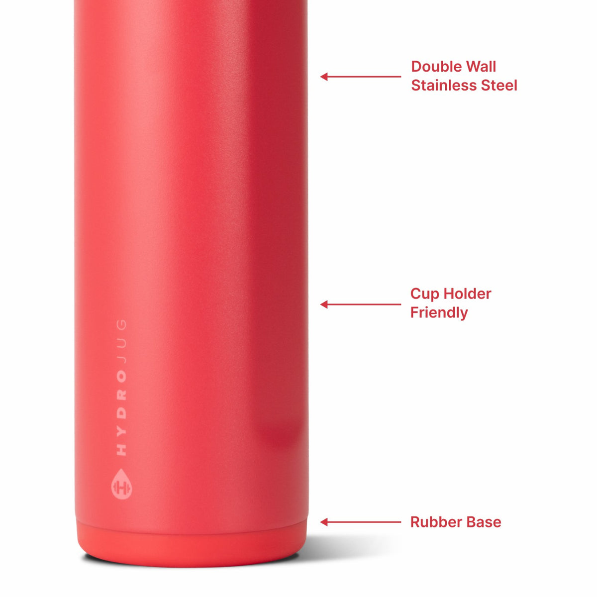 HYDROJUG Latest | HydroJug Ease2o 24oz - 2-in-1 Water Bottle with Soft Straw & Chug Spout – Fruit Punch