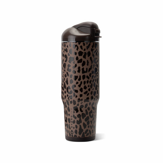 HYDROJUG Featured | HydroJug Ease2o 32oz - Compact Water Bottle with Straw & Chug Spout – Brown Leopard