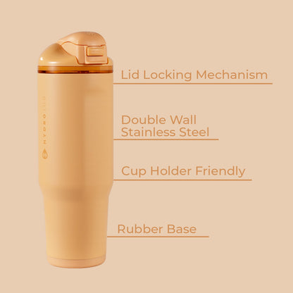 HYDROJUG Premium | HydroJug Ease2o 32oz - Compact Water Bottle with Straw & Chug Spout – Marigold