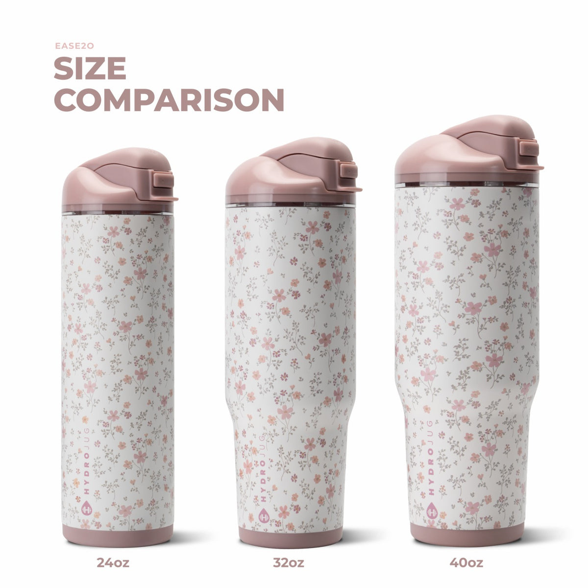 HYDROJUG Popular | HydroJug Ease2o 24oz - 2-in-1 Water Bottle with Soft Straw & Chug Spout – Magnolia