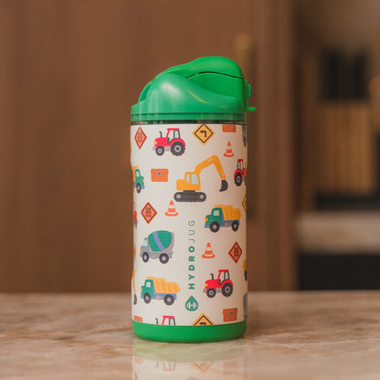 HYDROJUG Value | HydroJug Ease2o 14oz - Leakproof 2-in-1 Kids Water Bottle, Straw & Chug Spout – Under Construction