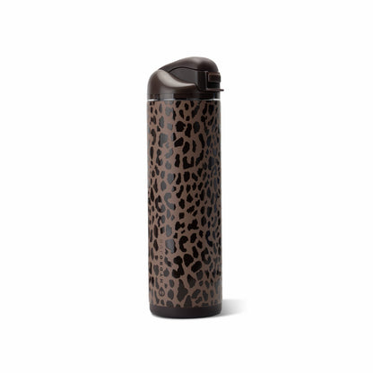 HYDROJUG Premium | HydroJug Ease2o 24oz - 2-in-1 Water Bottle with Soft Straw & Chug Spout – Brown Leopard