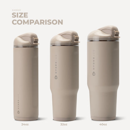 HYDROJUG Classic | HydroJug Ease2o 32oz - Compact Water Bottle with Straw & Chug Spout – Dune