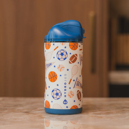 HYDROJUG Essential | HydroJug Ease2o 14oz - Leakproof 2-in-1 Kids Water Bottle with Straw & Chug Spout – All Stars