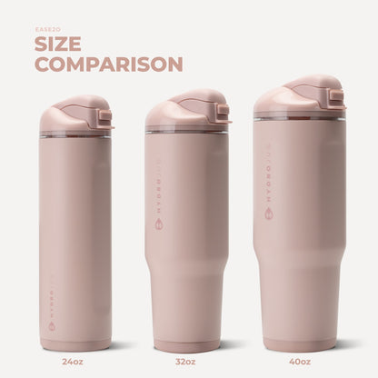 HYDROJUG Essential | HydroJug Ease2o 32oz - Compact Water Bottle with Straw & Chug Spout – Dusty Rose