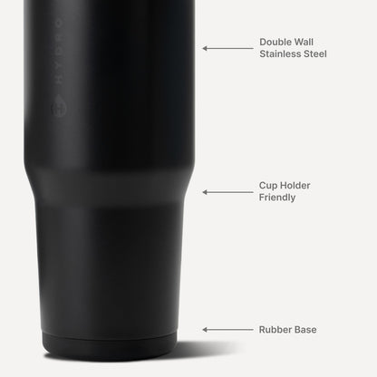 HYDROJUG New | HydroJug Ease2o 32oz - Compact Water Bottle with Straw & Chug Spout – Black