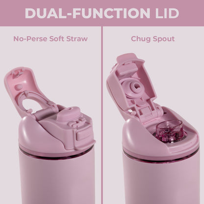 HYDROJUG Featured | HydroJug Ease2o 24oz - 2-in-1 Water Bottle with Soft Straw & Chug Spout – Sweet Pea