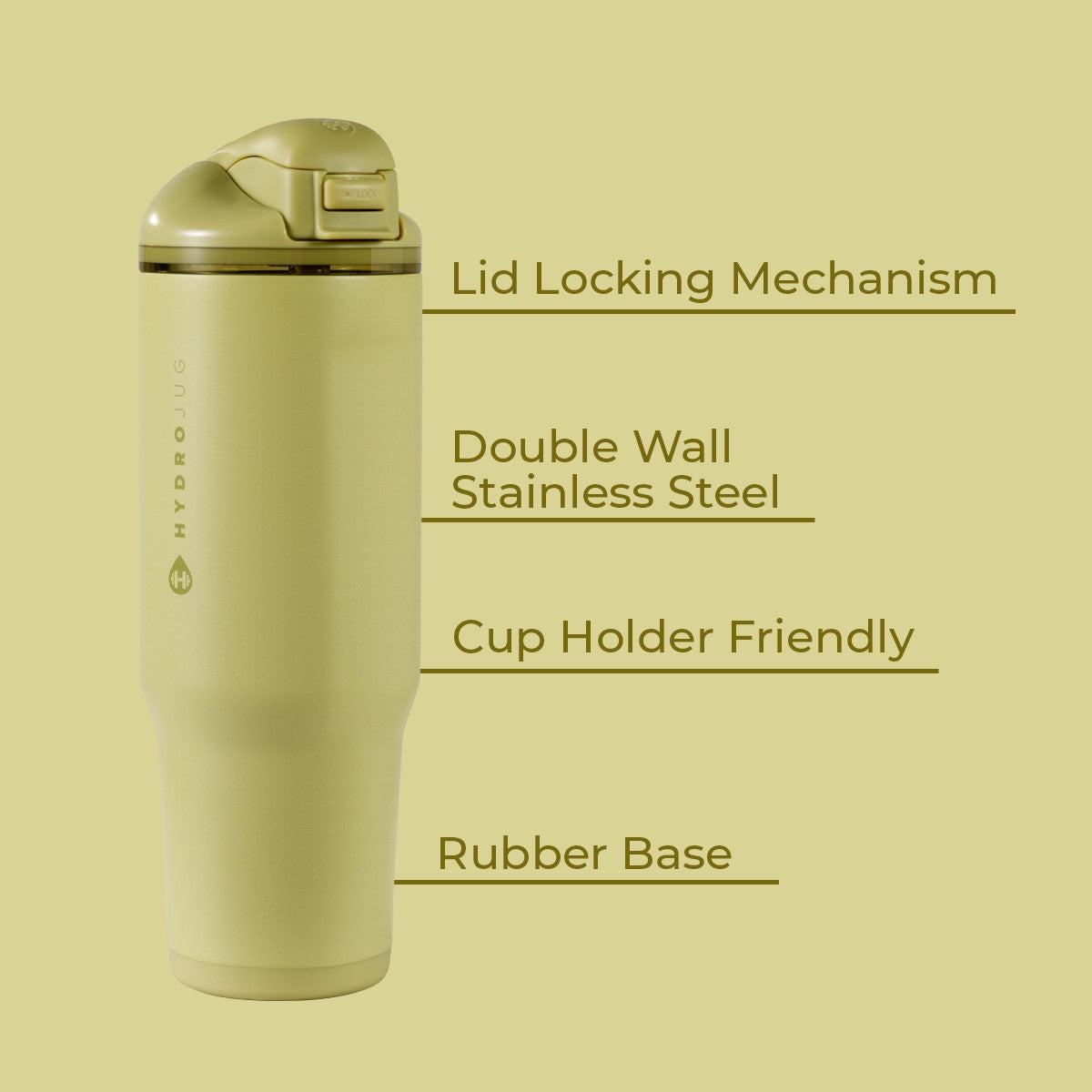 HYDROJUG Quality | HydroJug Ease2o 32oz - Compact Water Bottle with Straw & Chug Spout – Olive