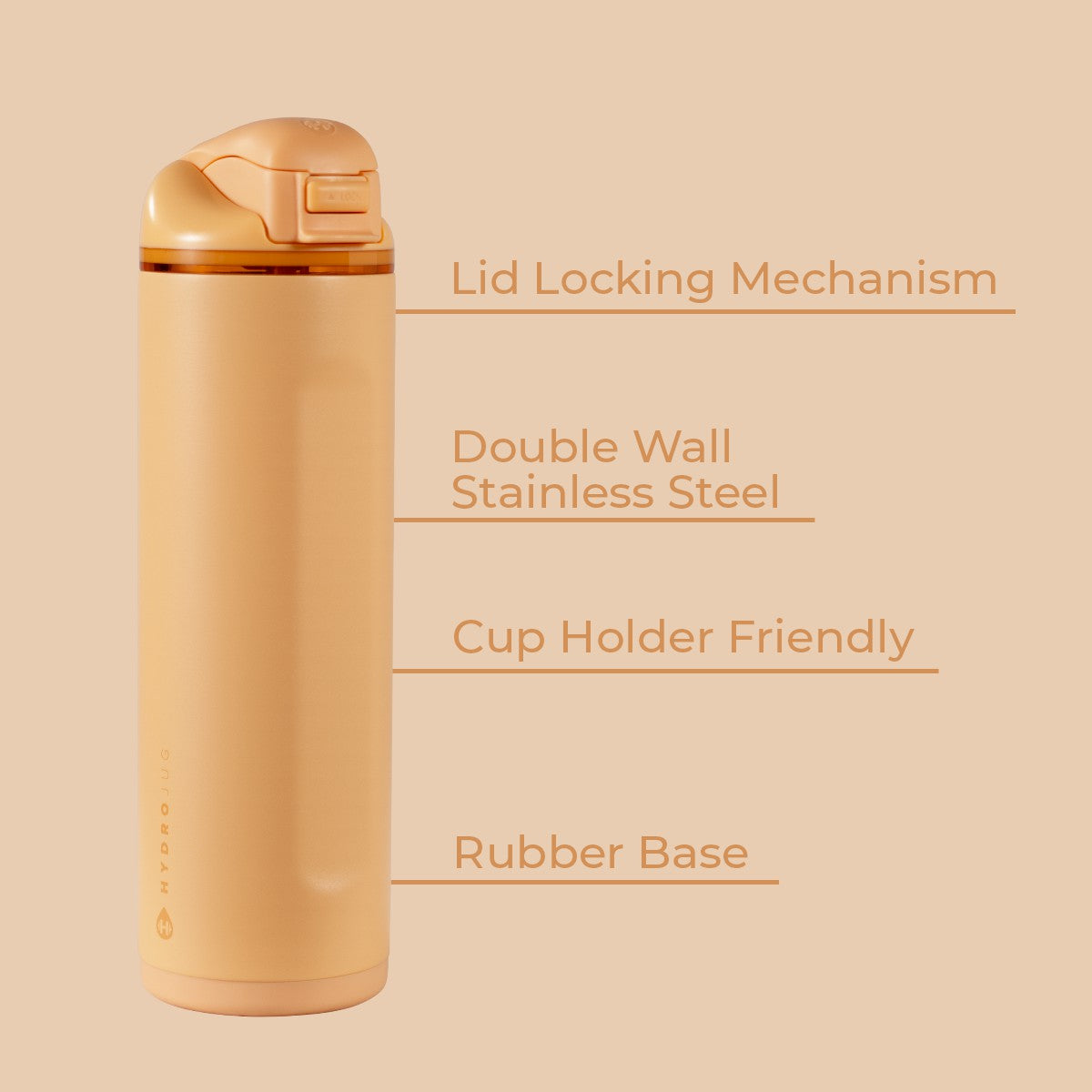 HYDROJUG Deals | HydroJug Ease2o 24oz - 2-in-1 Water Bottle with Soft Straw & Chug Spout – Marigold