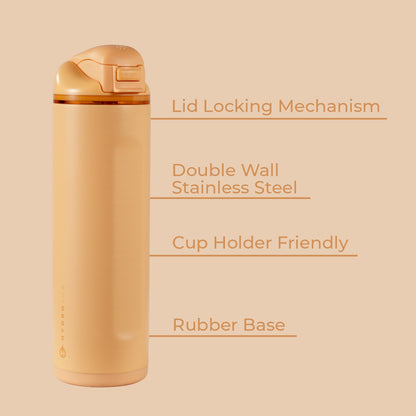 HYDROJUG Deals | HydroJug Ease2o 24oz - 2-in-1 Water Bottle with Soft Straw & Chug Spout – Marigold